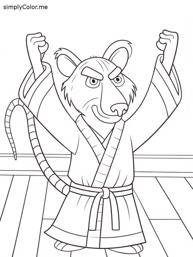 Master splinter coloring page by coloringkids on DeviantArt