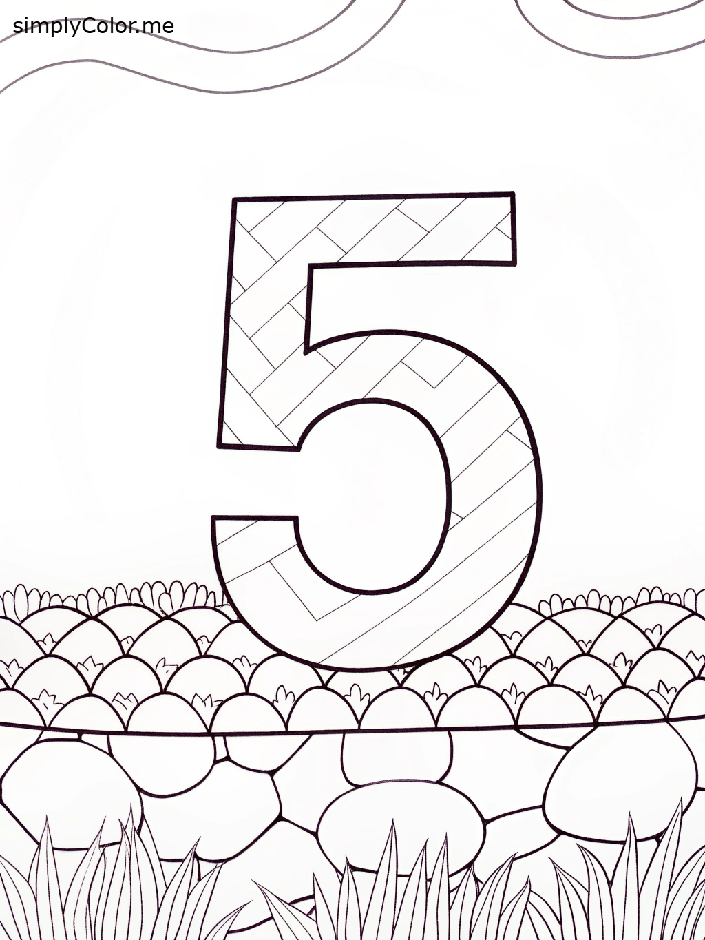 Number 5 color by coloringkids on DeviantArt