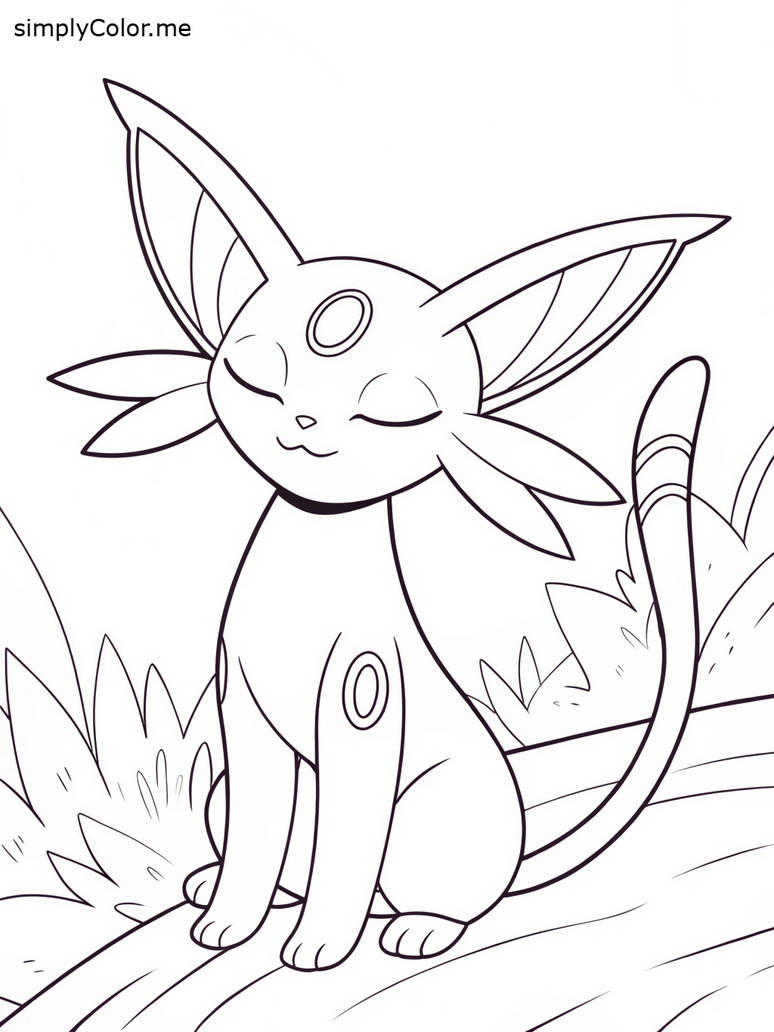 Essendon Coloring In Espeon coloring page by coloringkids on DeviantArt