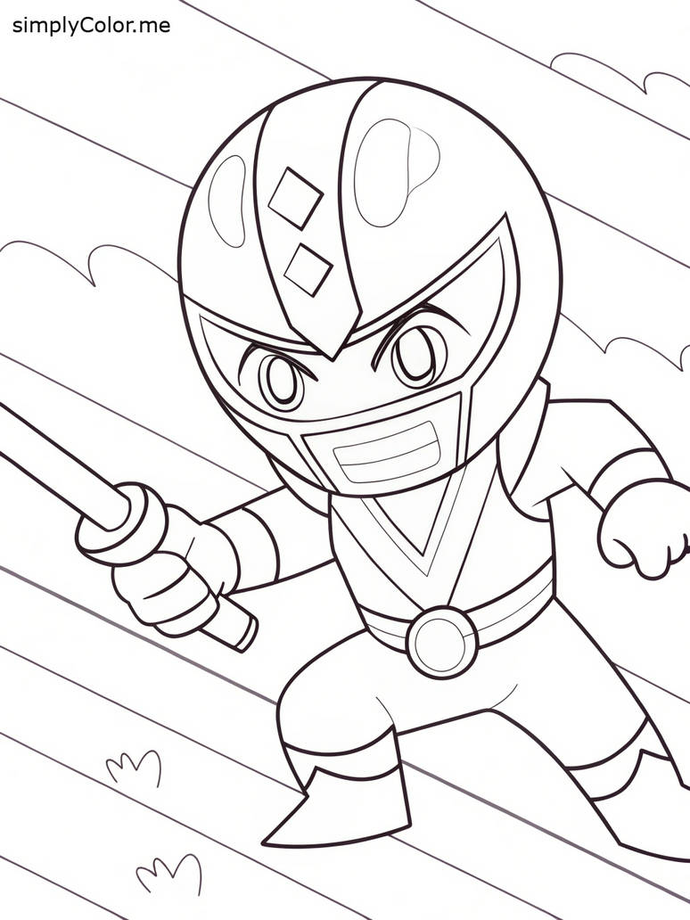 Blue power ranger coloring page by coloringkids on DeviantArt