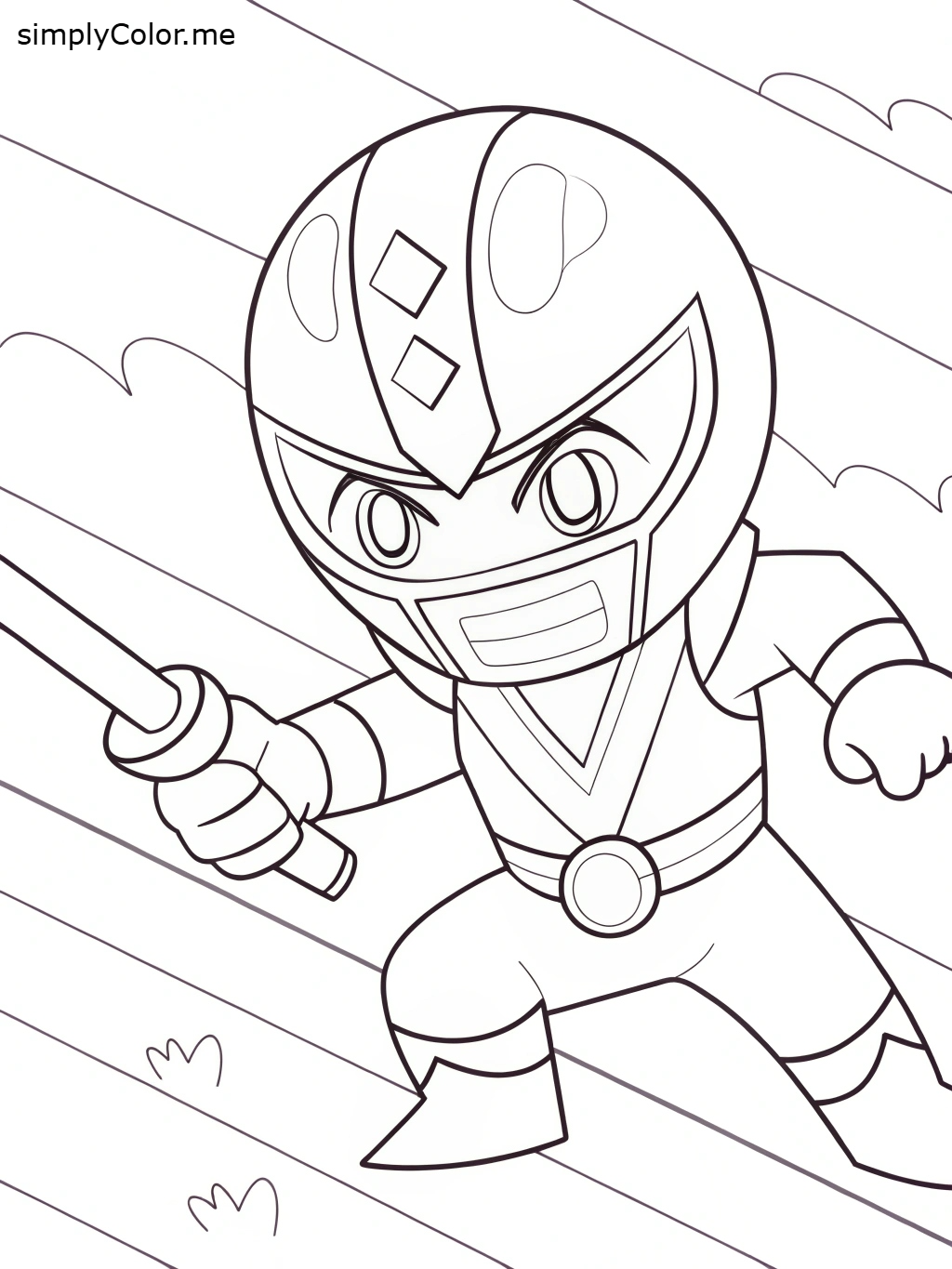 Blue power ranger coloring page by coloringkids on DeviantArt