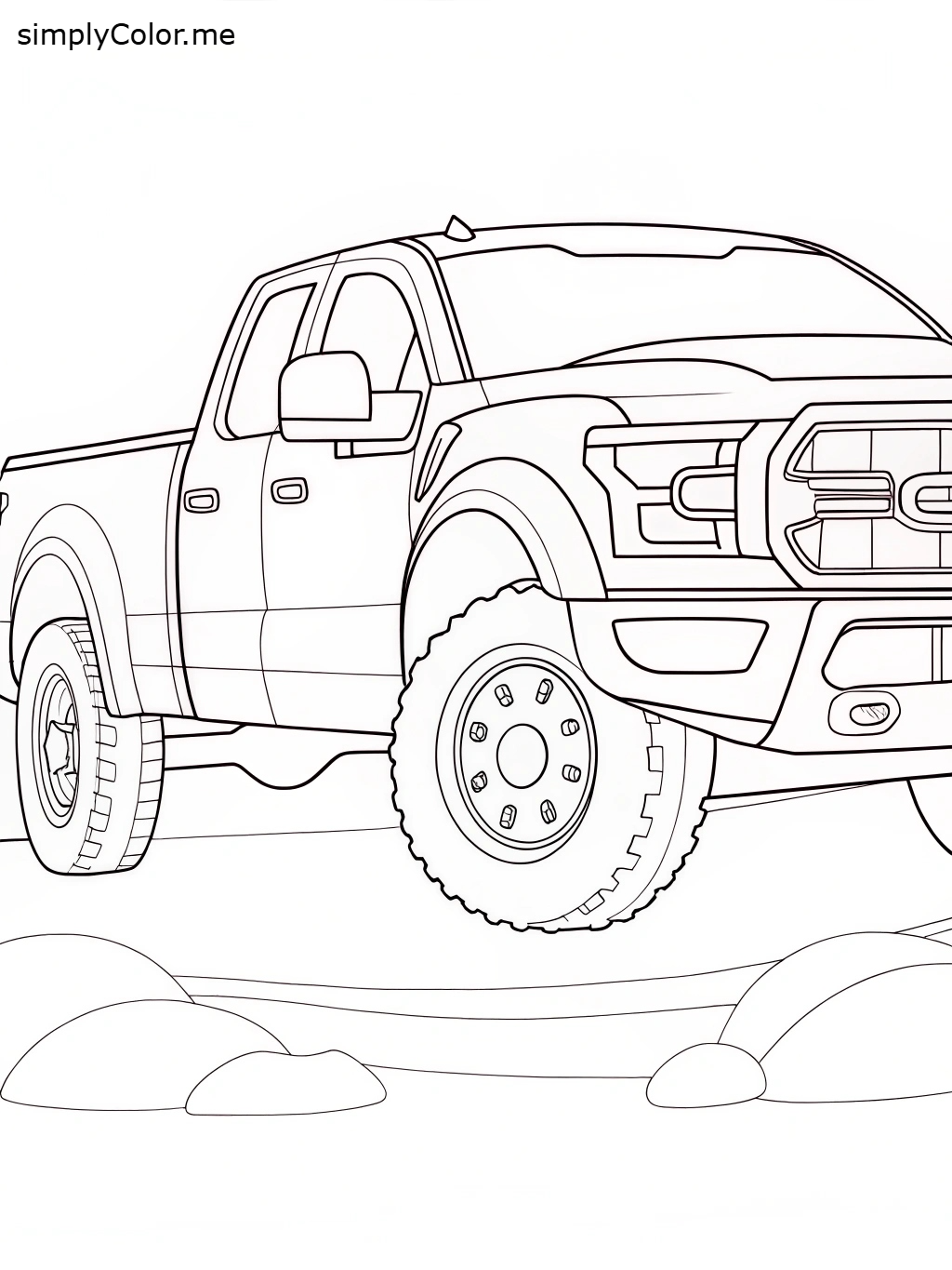 Ford Ranger Raptor Colouring In Ford raptor coloring page by coloringkids on DeviantArt