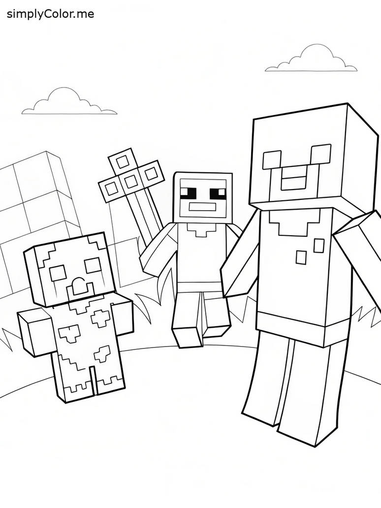 Small Print Out Minecraft Colour In Free printable minecraft coloring sheet by coloringkids on DeviantArt