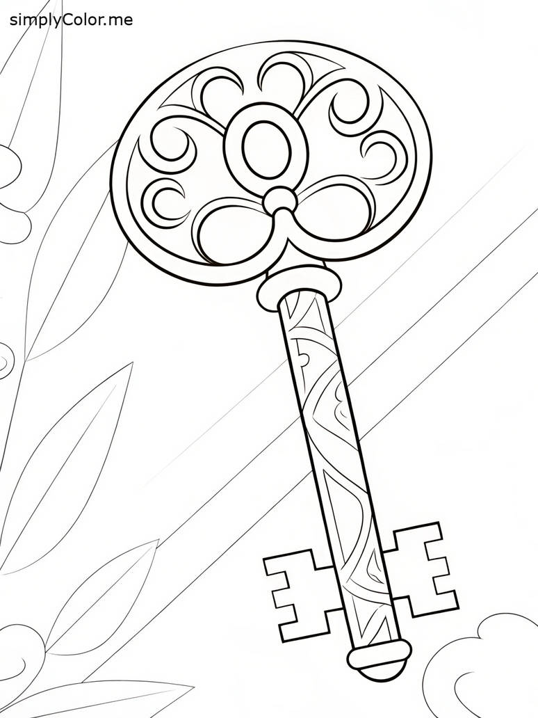 Key coloring sheet by coloringkids on DeviantArt