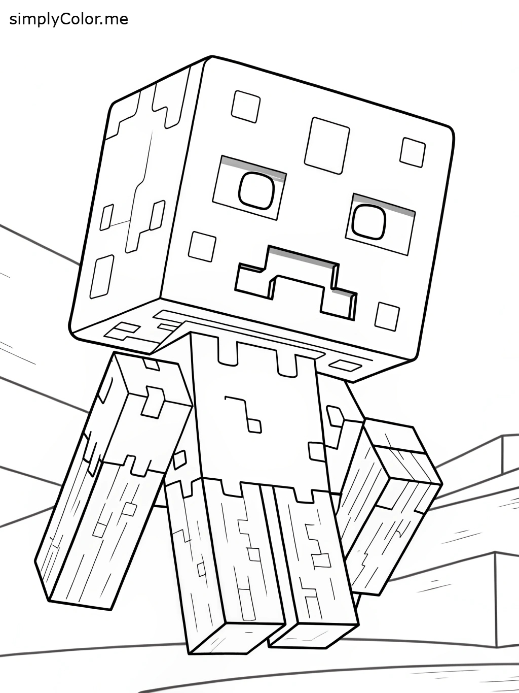 Minecraft Mutant Colouring Minecraft mutant creeper coloring page by coloringkids on DeviantArt