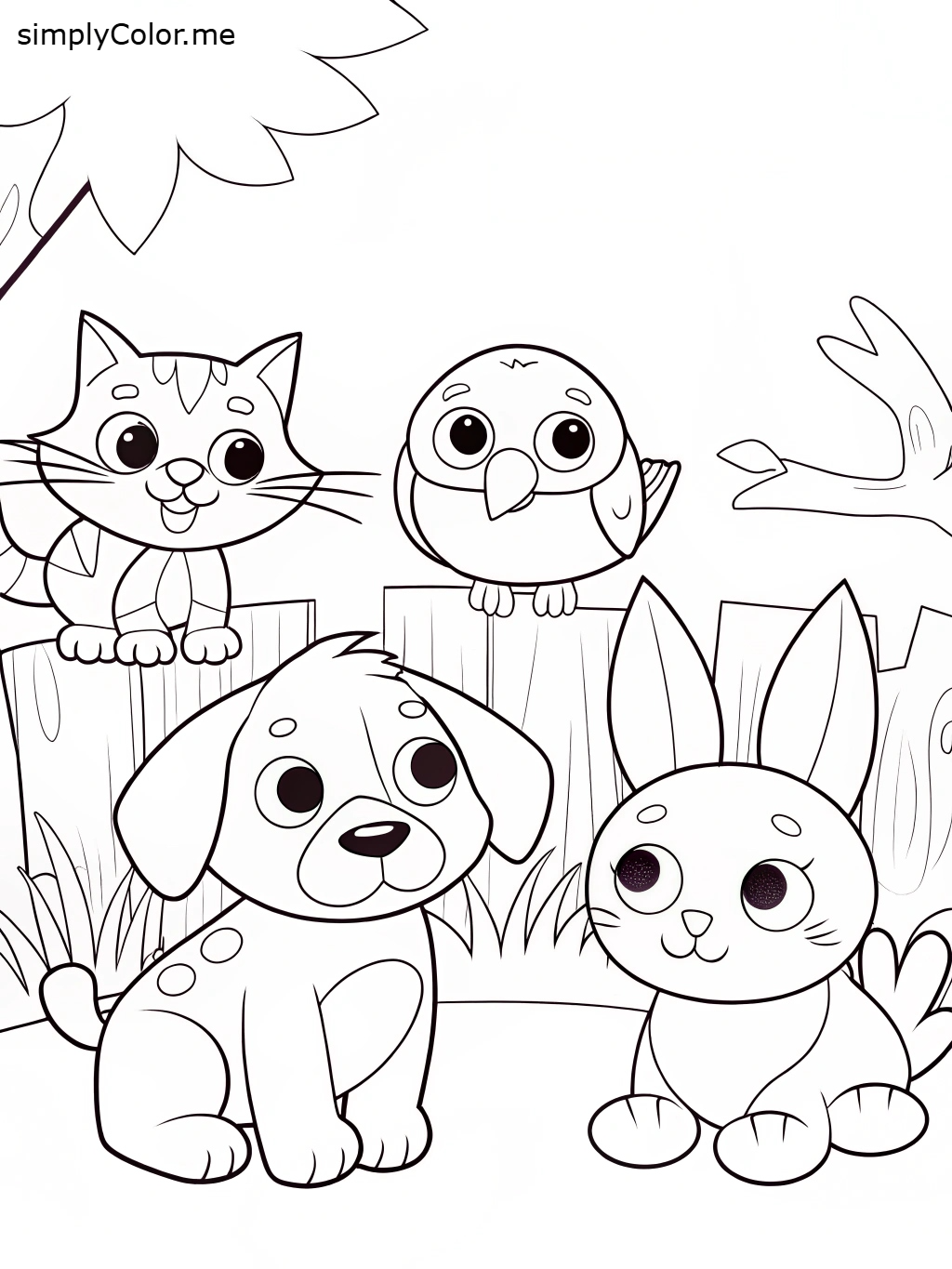 Pets Coloring Pattern Pets coloring sheet by coloringkids on DeviantArt