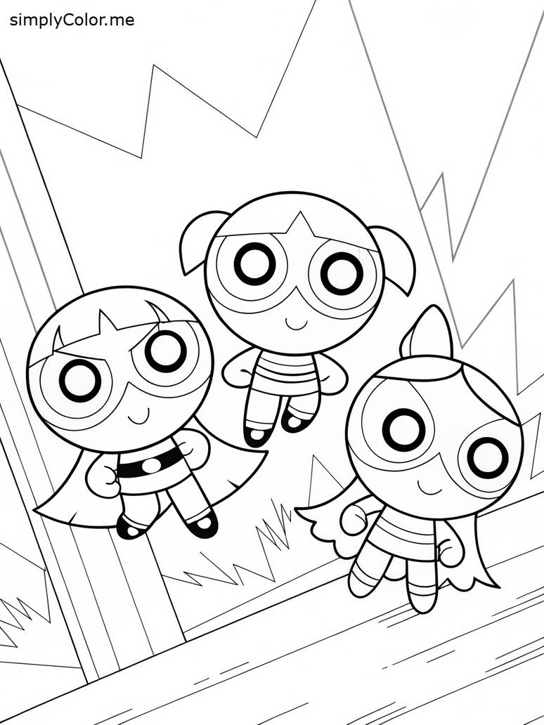 Powerade Coloring Powerpuff coloring sheet by coloringkids on DeviantArt