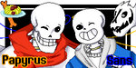 Undertale- Sans and Papyrus by MrPutt