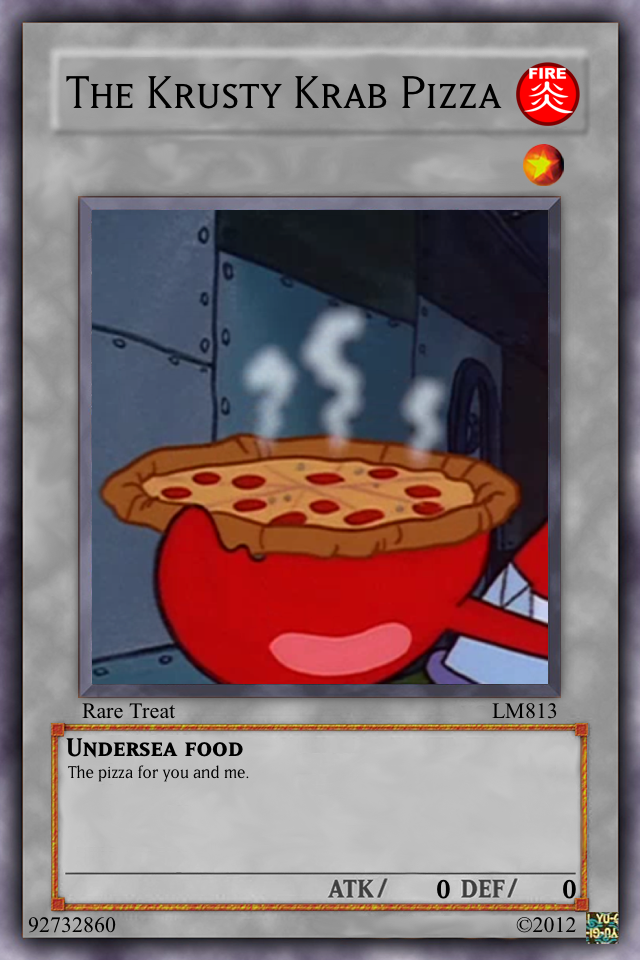 The Krusty Krab Pizza Card By Leafman813 On Deviantart The Krusty Krab Pizza Card By Leafman813 On Deviantart