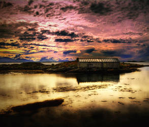 HDR house on the sea