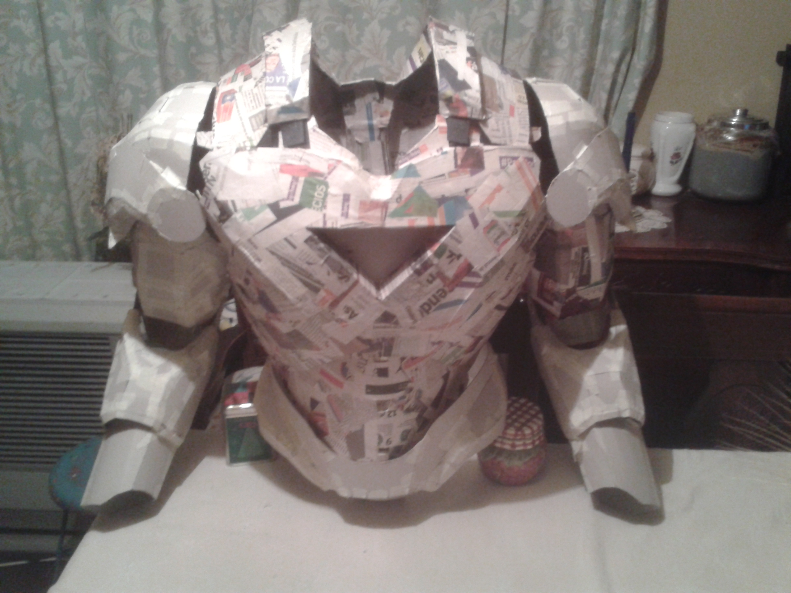 Cardboard Iron Man Costume (Upper Body)