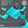 3d Object Magazine Mock Up