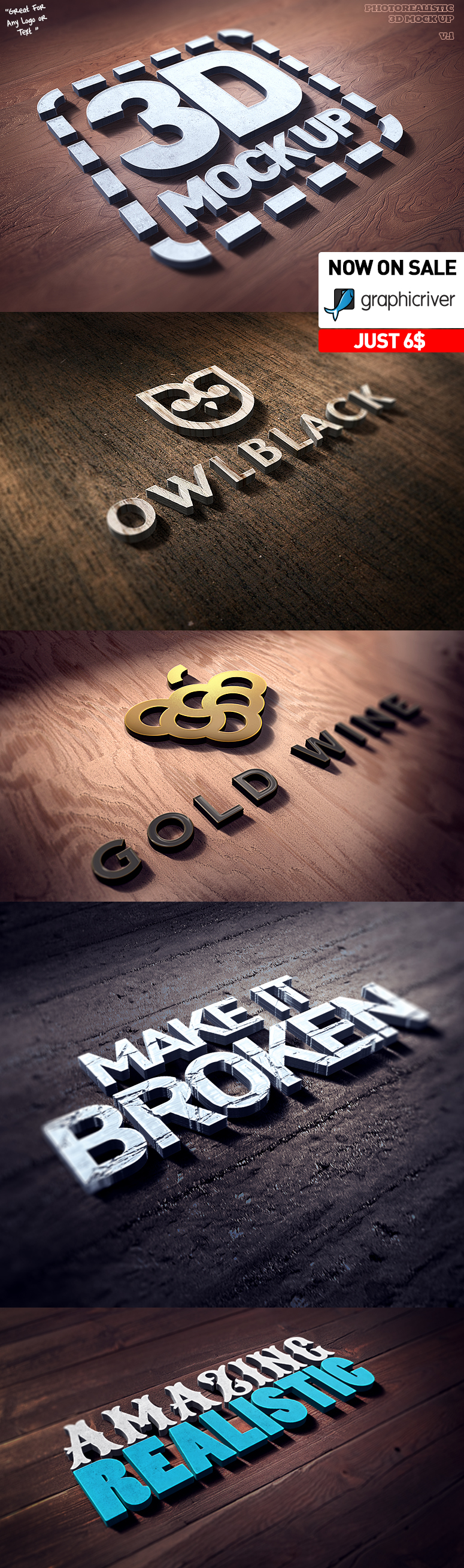 Photorealistic 3d Mock Up