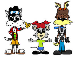 Matias, Gracie and Jerry as Funko Pops