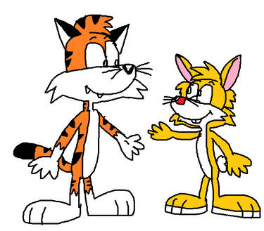 Hank the Lionhead Rabbit and Robby the Tiger