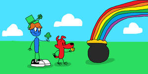 Checkers and Chuck in St. Patrick's Day