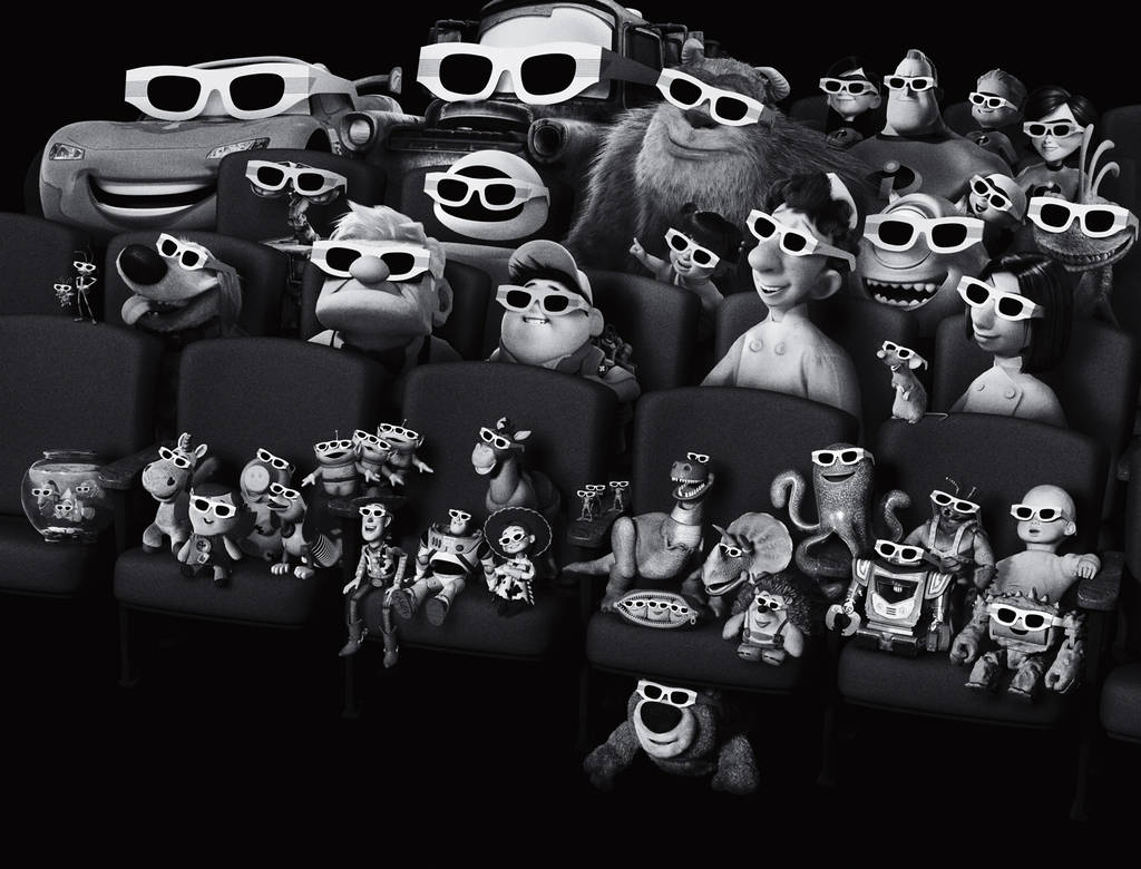 Pixar Characters At The Cinema By Gmatias2018 On DeviantArt pixar-characters-at-the-cinema-by-gmatias2018-on-deviantart