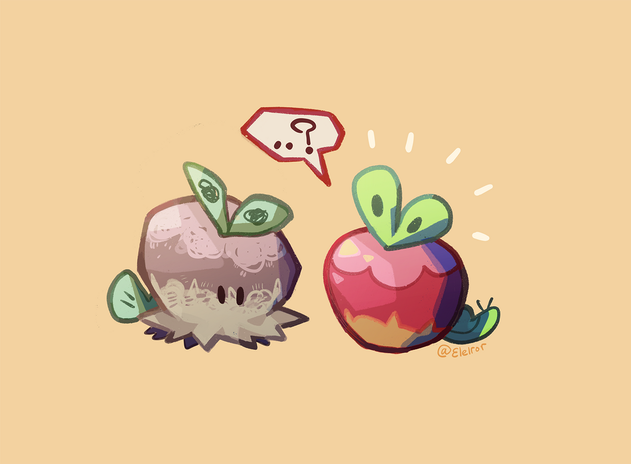 Applin and... Applin? by Esdren on DeviantArt
