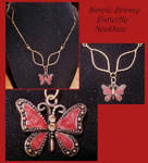Brassy Butterfly Necklace by NebulaDraconian