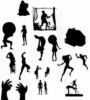 Silhouette collage