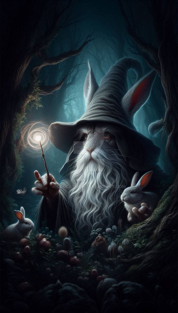 Wizard rabbit bunny decorated by OldCatMan on DeviantArt