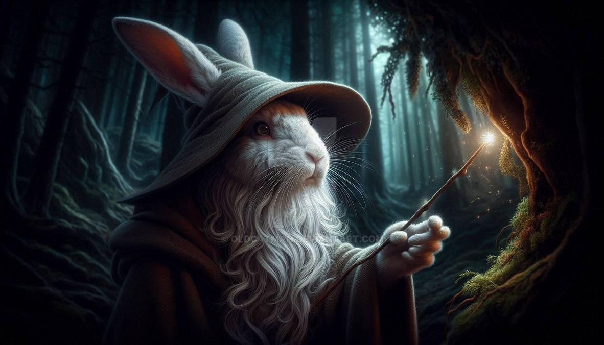 Wizard rabbit bunny decorated by OldCatMan on DeviantArt