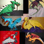 Plush Dragon Collage