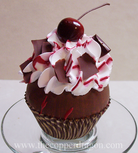 'Black Forest' Fake Cupcake