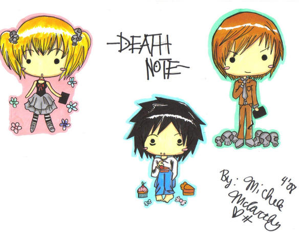 Death Note chibis.