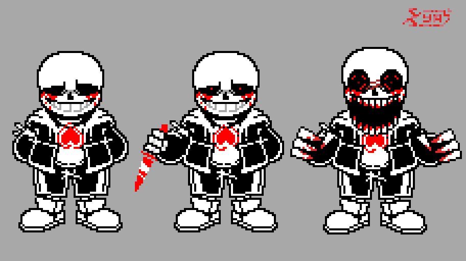 Killer Sans Sprite Sheet WIP 2 by KoolAnimations on DeviantArt