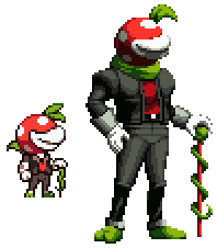 Piranha Plant Guy but it's in KoF style