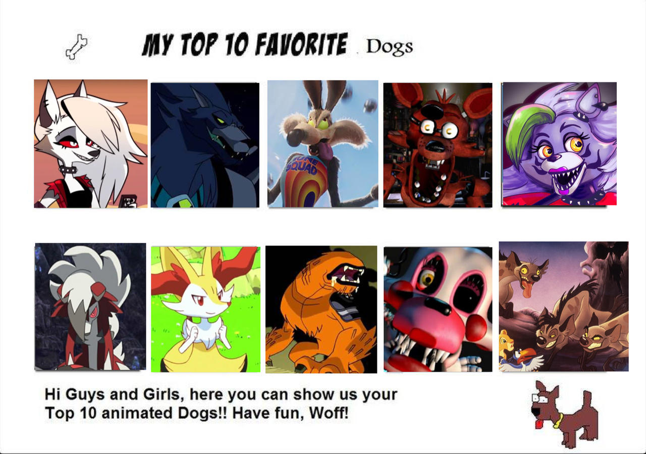 Deviantart Characters Dogs My Top 10 Favorites Dogs-Canine Characters by LopDrieuna on DeviantArt