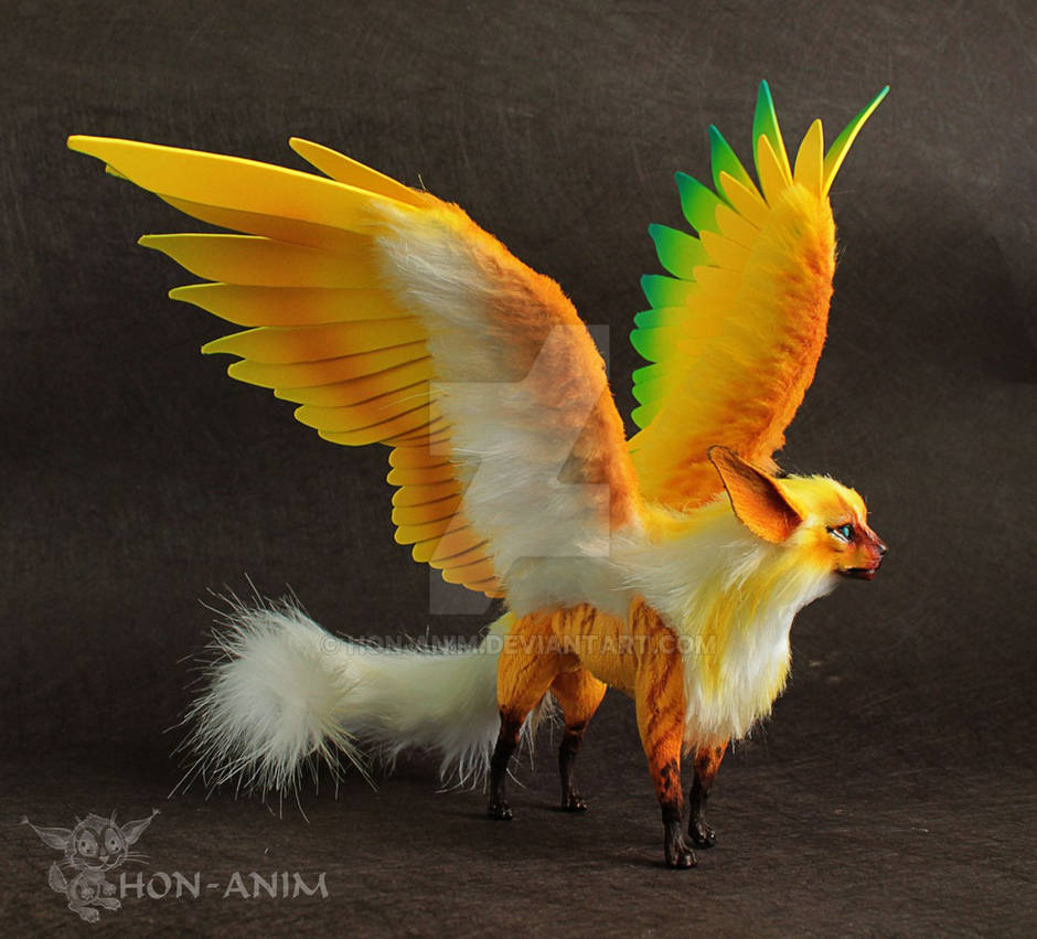 Fantasy Winged Cat by hon-anim on DeviantArt