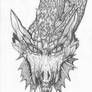 Snowcapped Dragon - Pencil