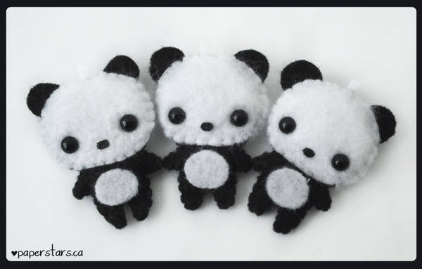 Pandas by littlepaperforest