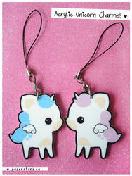 Acrylic Unicorn Charms