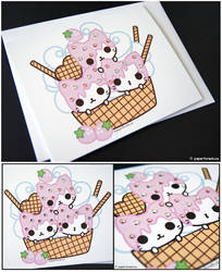 Ice Cream Kitties Card