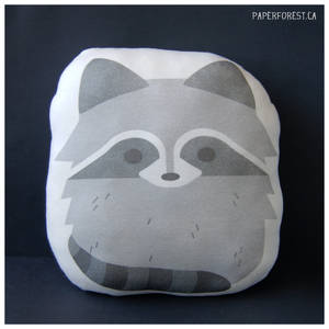 Raccoon Pillow Plushie