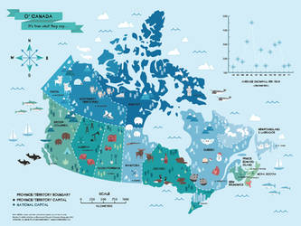 Map of Canada by littlepaperforest