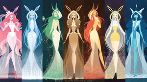 Eeveelutions as Goddesses