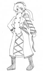 Long Coat with a High Collar