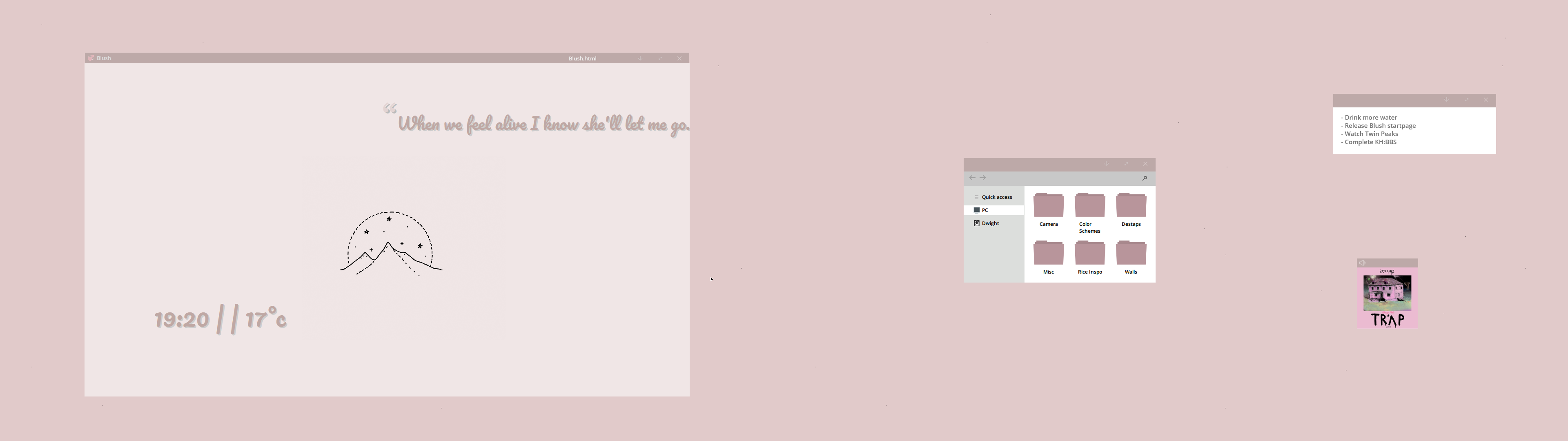 Blush Startpage