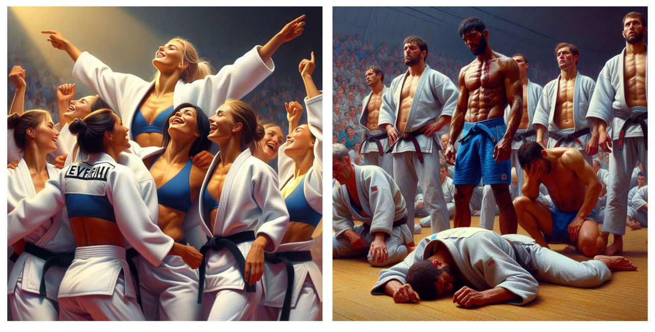 Judo - announcement of winners by TheRealMixedWrestle on DeviantArt