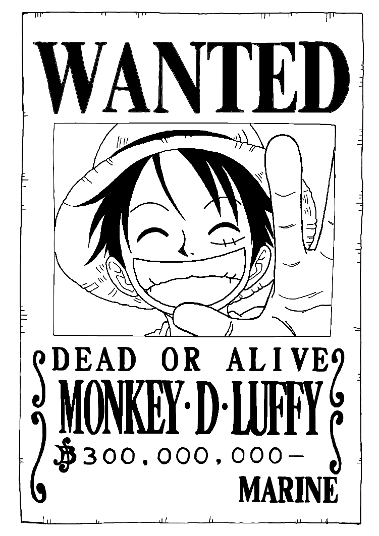 Luffy Wanted Poster 300 000 000 By Trille130 On Deviantart Luffy Wanted Poster 300 000 000 By Trille130 On Deviantart