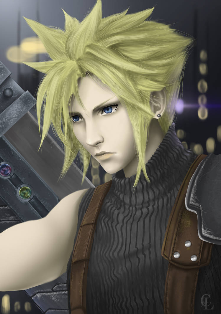 FF7 Cloud Strife Fan Art by LeChingu on DeviantArt
