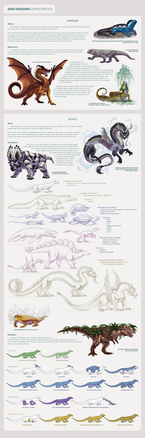 Gem Dragons: Species Information