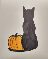 Cat and Pumpkin