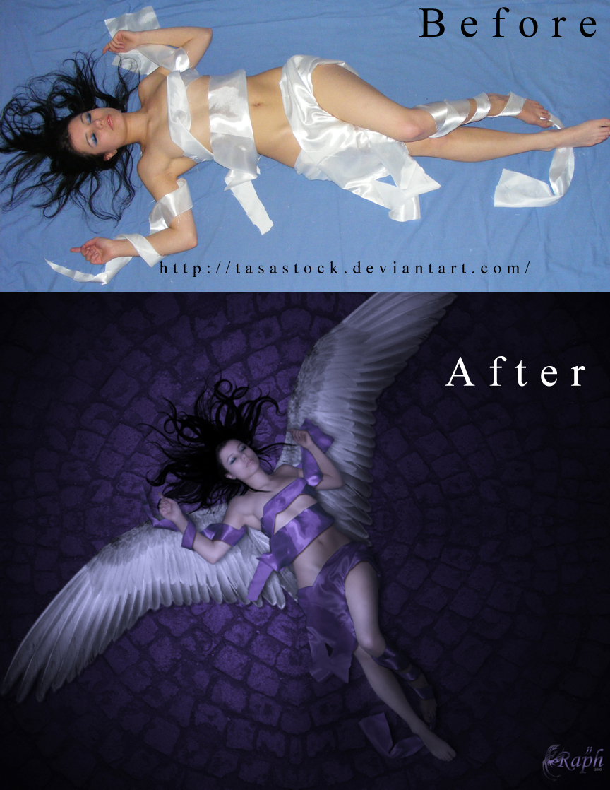 before-after Tombee du ciel