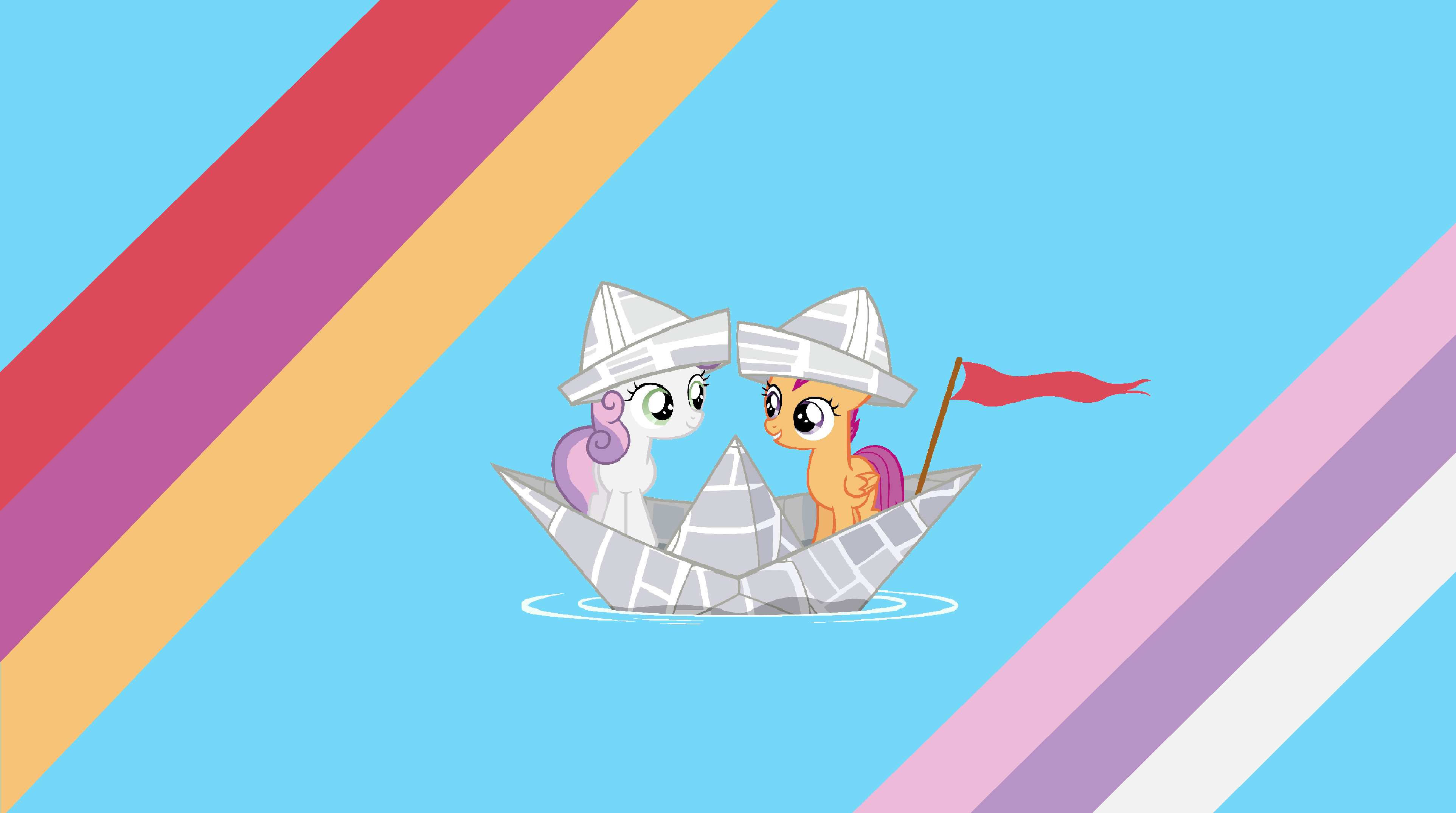 Cutie Mark Crusaders Minimalist Wallpaper