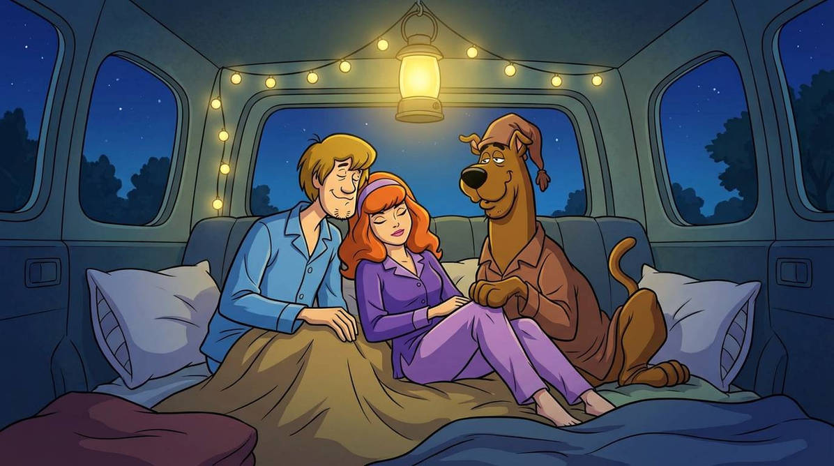Shaphne Shaphne snuggles in the mystery machine #Shaphne by 35096 on DeviantArt